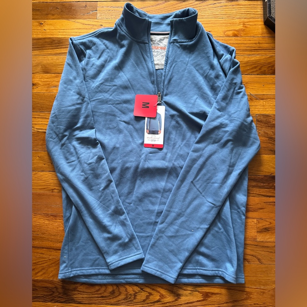 Original Weatherproof Vintage Blue Quarter-Zip Pullover